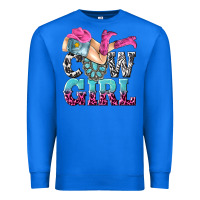 True Royal cow girl Premium Sweatshirt - texasbilliewilder
