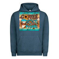 Pigment Midnight Navy coffee gives me teacher powers Urban Hoodie - JahusDesignShop