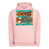 Pigment Salmon coffee gives me teacher powers Urban Hoodie - JahusDesignShop