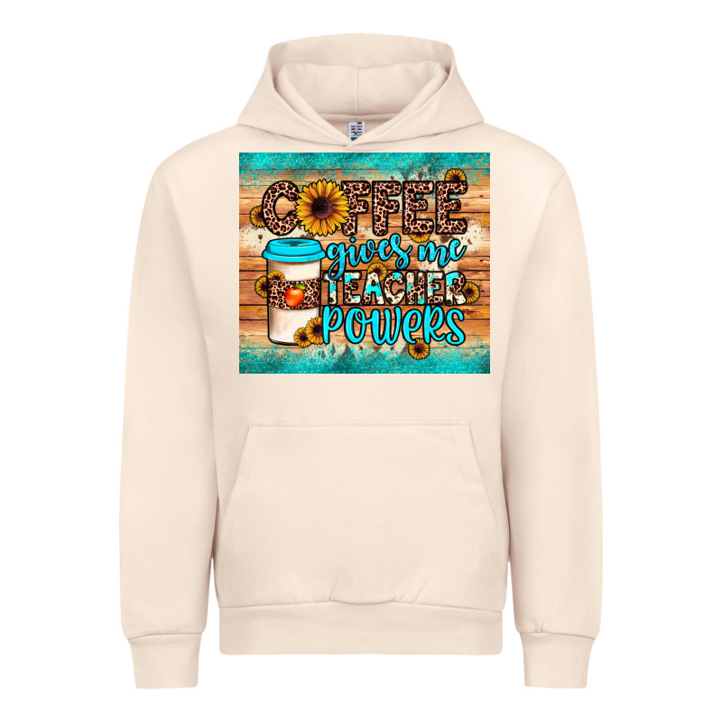 Coffee Gives Me Teacher Powers Urban Hoodie by JahusDesignShop | Teevron