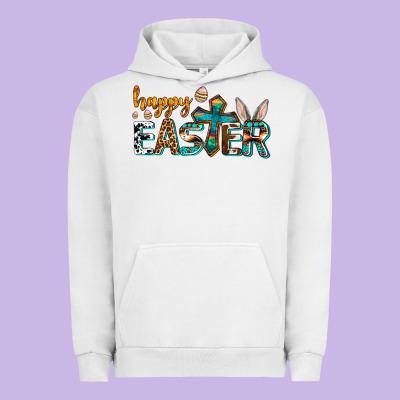 Western Happy Easter Urban Hoodie Designed By Adodesignshop