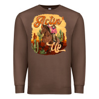 Chestnut cowgirl actin up Premium Sweatshirt - texasbilliewilder
