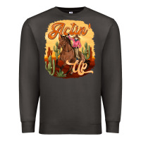 Smoke cowgirl actin up Premium Sweatshirt - texasbilliewilder
