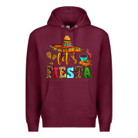 Burgundy let's fiesta Premium Hoodie - AdoDesignShop