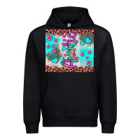 Black auntie leopard turquoise Urban Hoodie - JahusDesignShop