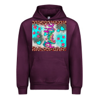 Mauve Wine auntie leopard turquoise Urban Hoodie - JahusDesignShop