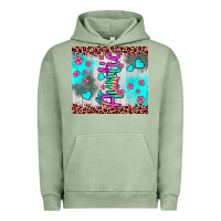 Auntie Leopard Turquoise Urban Hoodie | Teevron