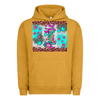 Pigment Peanut Butter auntie leopard turquoise Urban Hoodie - JahusDesignShop