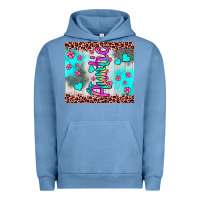 Pigment Pebble Blue auntie leopard turquoise Urban Hoodie - JahusDesignShop