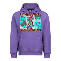 Tulip auntie leopard turquoise Urban Hoodie - JahusDesignShop