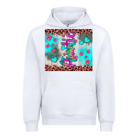 White auntie leopard turquoise Urban Hoodie - JahusDesignShop