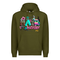 Army Green hair hustler Premium Hoodie - AdoDesignShop