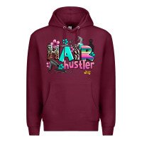 Burgundy hair hustler Premium Hoodie - AdoDesignShop