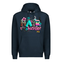Navy hair hustler Premium Hoodie - AdoDesignShop