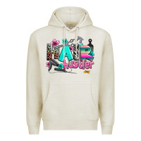 Oatmeal Heather hair hustler Premium Hoodie - AdoDesignShop