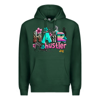 Sports Green hair hustler Premium Hoodie - AdoDesignShop