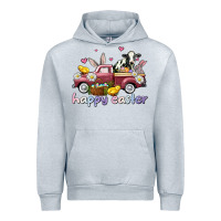Heather Grey happy easter trucks Urban Hoodie - AdoDesignShop