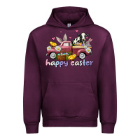 Mauve Wine happy easter trucks Urban Hoodie - AdoDesignShop