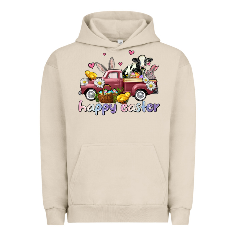 Happy Easter Trucks Urban Hoodie by AdoDesignShop | Teevron