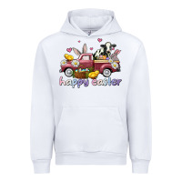 White happy easter trucks Urban Hoodie - AdoDesignShop