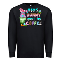 Black this bunny hops on coffee Premium Sweatshirt - Zillion Design Studio