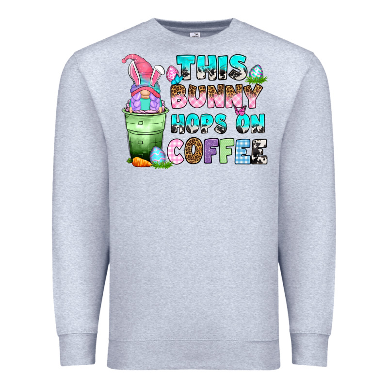 This Bunny Hops On Coffee Premium Sweatshirt by Zillion Design Studio | Teevron