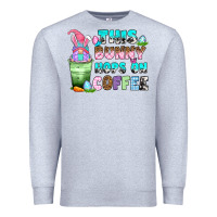 Heather Grey this bunny hops on coffee Premium Sweatshirt - Zillion Design Studio