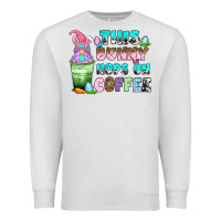 Oatmeal Heather this bunny hops on coffee Premium Sweatshirt - Zillion Design Studio