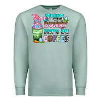 Seafoam this bunny hops on coffee Premium Sweatshirt - Zillion Design Studio