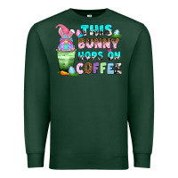 Sports Green this bunny hops on coffee Premium Sweatshirt - Zillion Design Studio