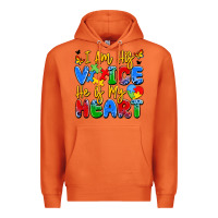 Carrot i am his voice he is my heart Premium Hoodie - JahusDesignShop