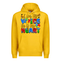 Lemon i am his voice he is my heart Premium Hoodie - JahusDesignShop