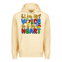 Pina Colada i am his voice he is my heart Premium Hoodie - JahusDesignShop