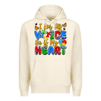 Tofu i am his voice he is my heart Premium Hoodie - JahusDesignShop