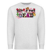 Oatmeal Heather day of the dead Premium Sweatshirt - texasbilliewilder