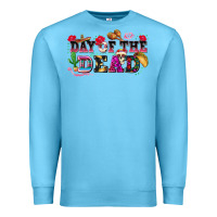 Ocean Blue day of the dead Premium Sweatshirt - texasbilliewilder