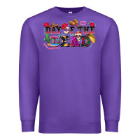 Purple day of the dead Premium Sweatshirt - texasbilliewilder