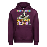 Mauve Wine happy easter heifer's Urban Hoodie - AdoDesignShop