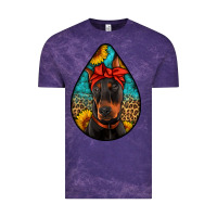 Cloud Purple doberman Vintage Tee - Artiststas