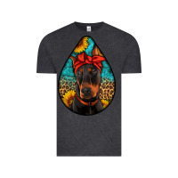 Vintage Black doberman Vintage Tee - Artiststas