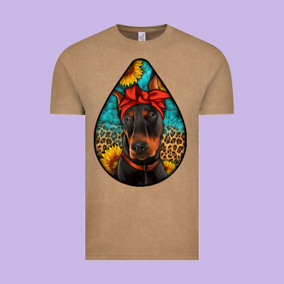 Doberman Vintage Tee Designed By Artiststas