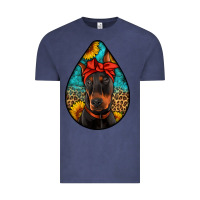 Vintage Denim doberman Vintage Tee - Artiststas