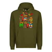 Army Green cinco de mayo Premium Hoodie - AdoDesignShop