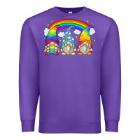 Purple rainbow gnomes Premium Sweatshirt - Zillion Design Studio