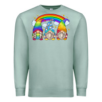 Seafoam rainbow gnomes Premium Sweatshirt - Zillion Design Studio