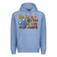 Colony Blue life is better in flip flops summer Premium Hoodie - JahusDesignShop