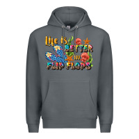 Rock life is better in flip flops summer Premium Hoodie - JahusDesignShop