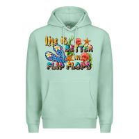 Seafoam life is better in flip flops summer Premium Hoodie - JahusDesignShop