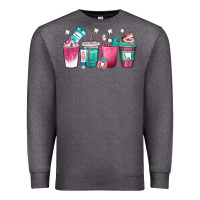 Charcoal Heather dentist coffee cups Premium Sweatshirt - texasbilliewilder