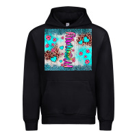 Black mommy leopard turquoise Urban Hoodie - JahusDesignShop